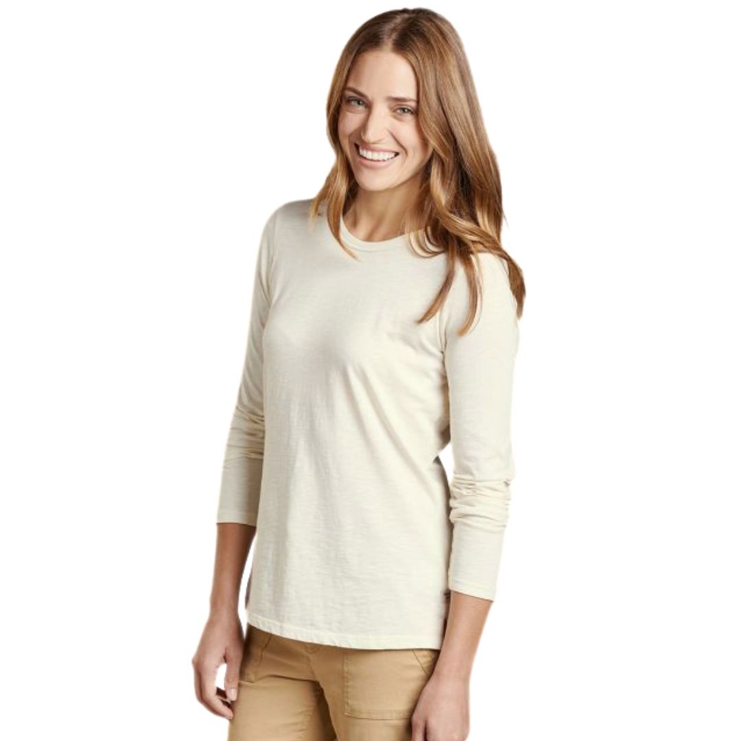 Toad & Co, Primo Long Sleeve Crew, Women, Salt