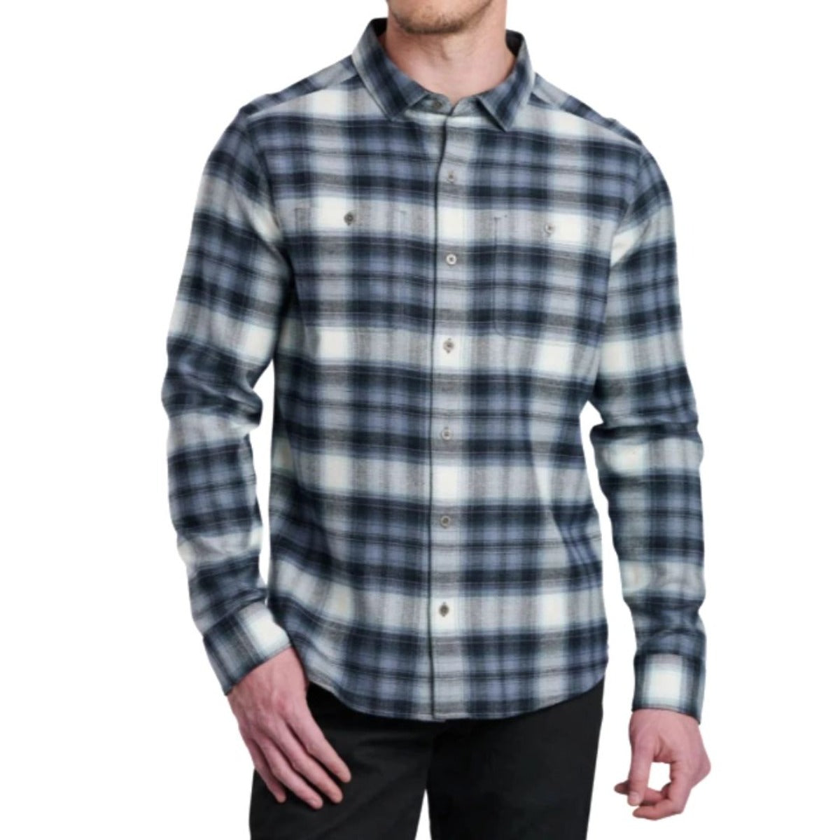 Kuhl, Law Flannel Long Sleeve, Men, Mineral Ice