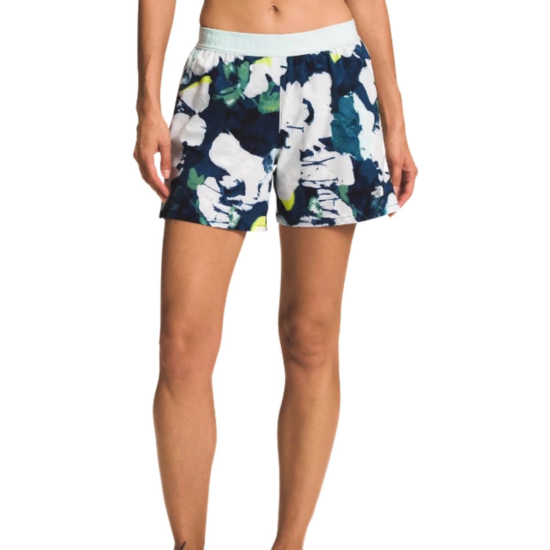 The North Face, Wander Short, Women, Summit Navy Abstract Floral Print (IAW)