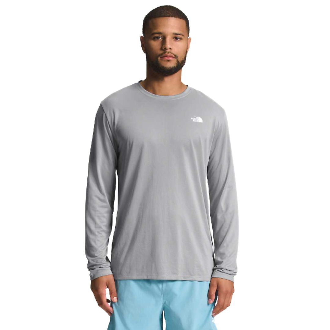 The North Face, Elevation Long Sleeve Tee, Men, Meld Grey (A91)