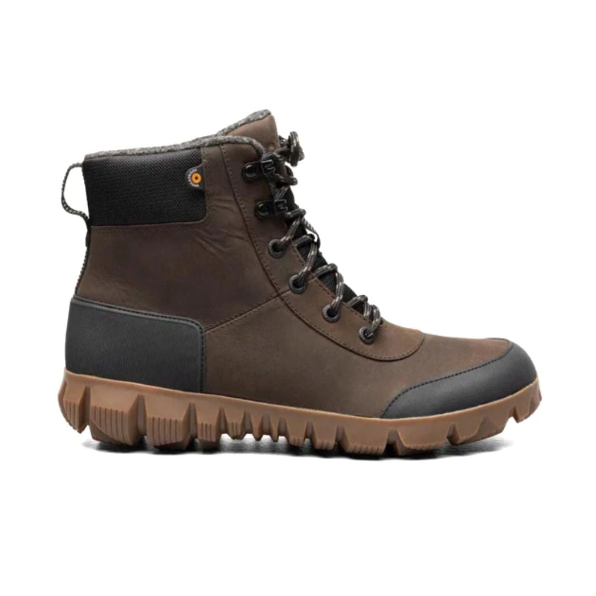 Bogs, Arcata Urban Leather Mid Winter Boots, Men, Chocolate