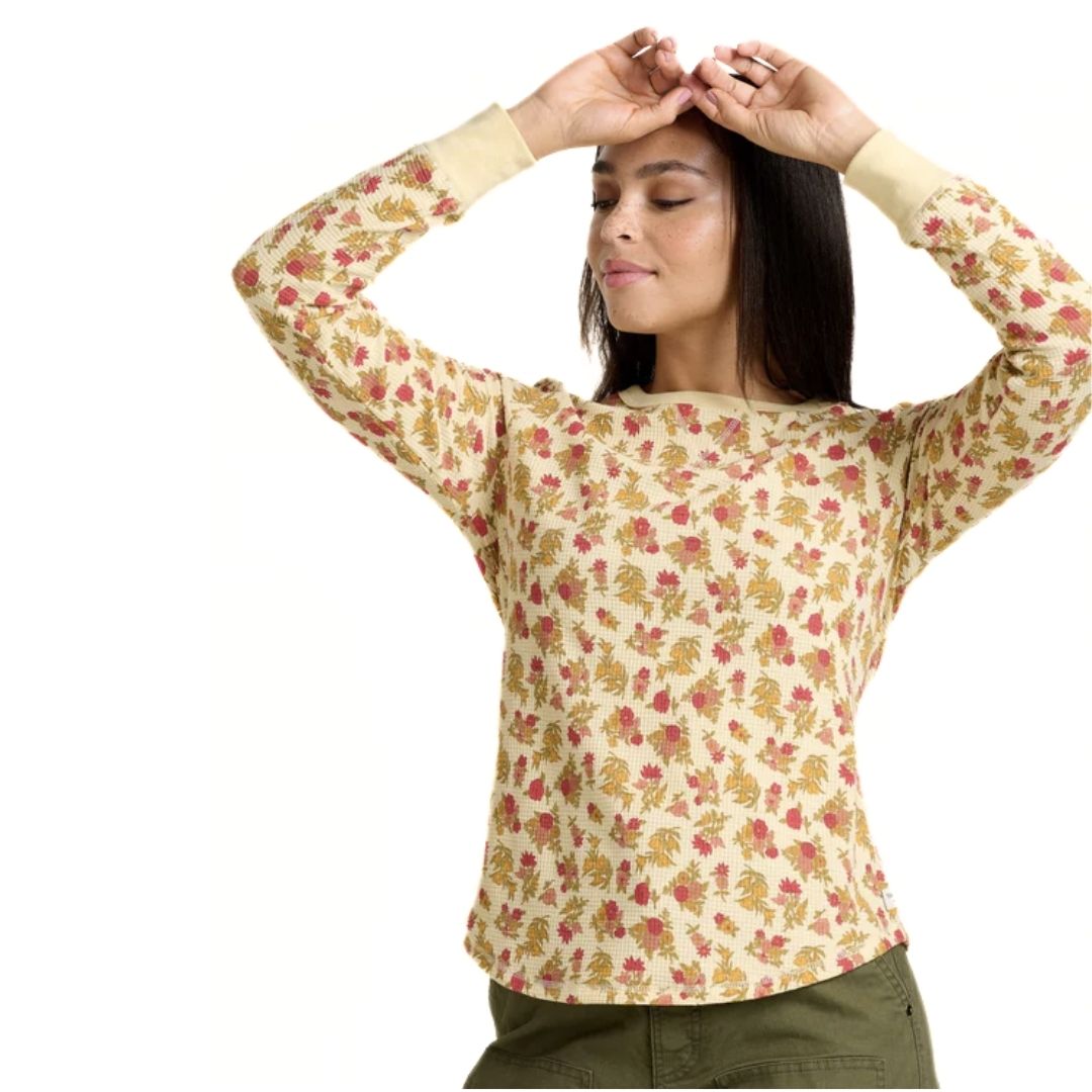 Toad & Co, Foothill Long Sleeve Crew, Women, Barley Floral (250)