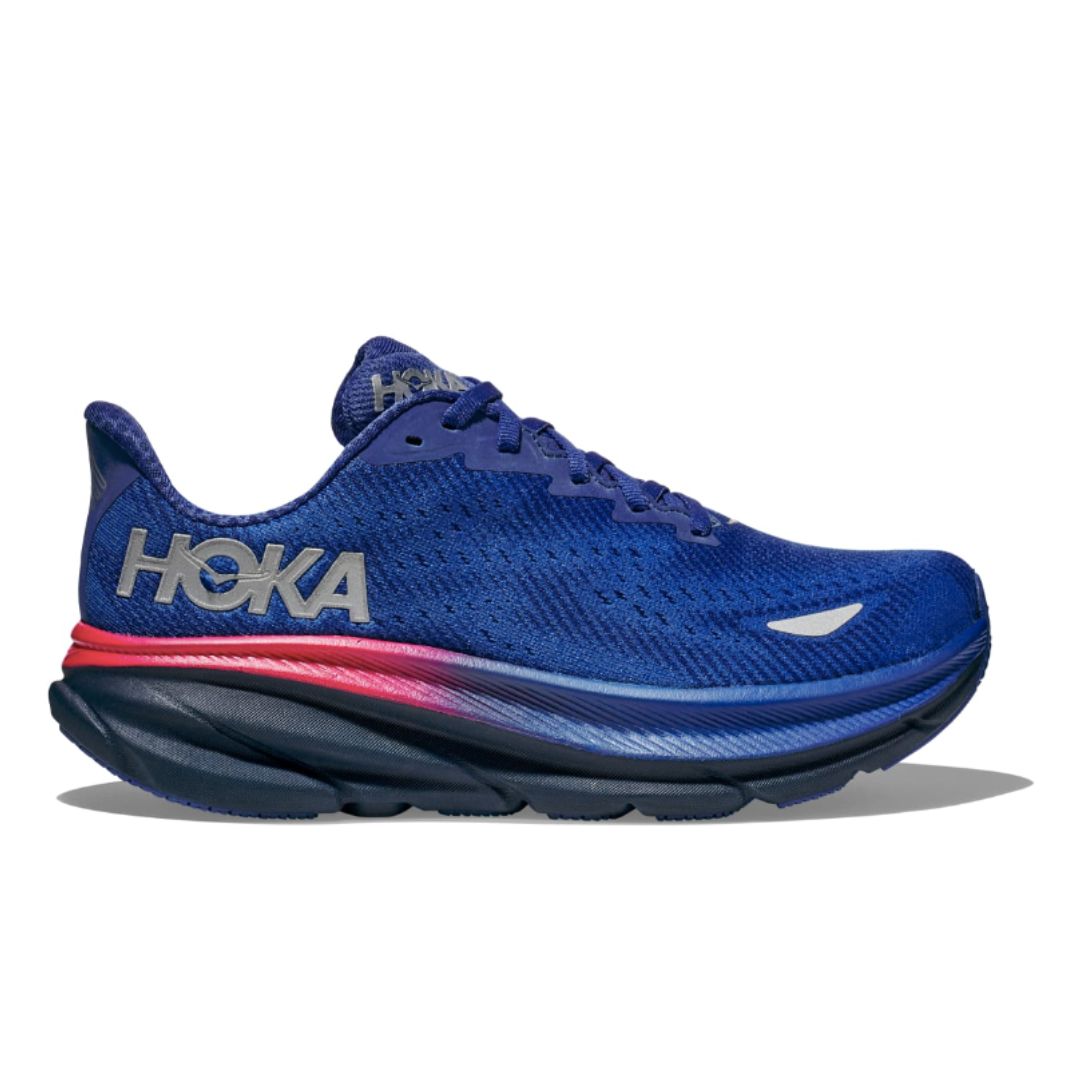 Hoka One One, Clifton 9 GTX, Women, Dazzling Blue / Evening Sky