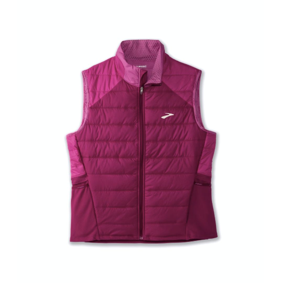 Brooks, Shield Hybrid Vest 2.0, Women's, Dark Mauve/Mauve