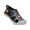 KEEN, Stingray Sandal, Kid, Black/Safety Orange