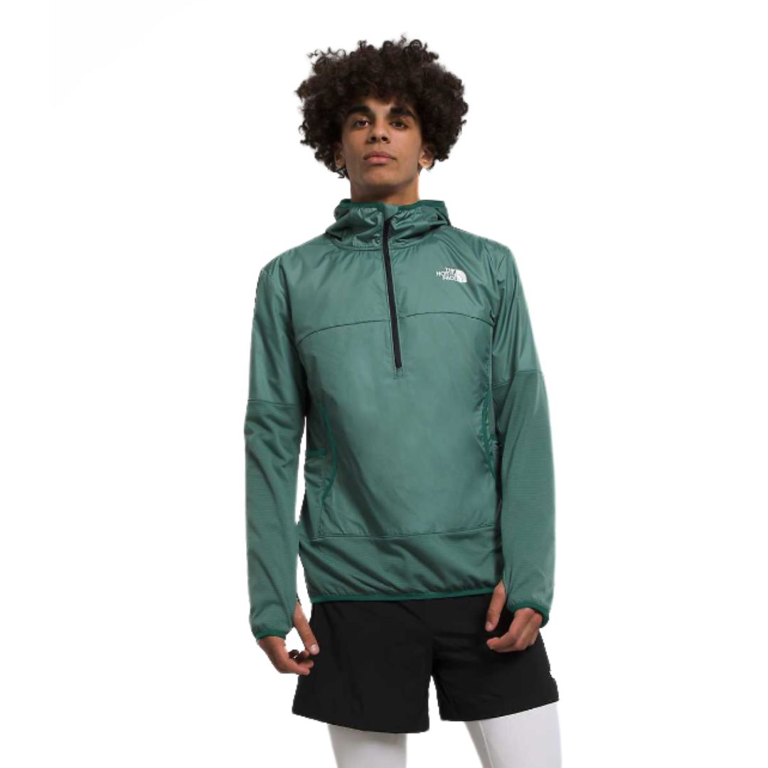 The North Face, Winter Warm Pro 1/4 Zip Hoodie, Men, Dark Sage (I0F)