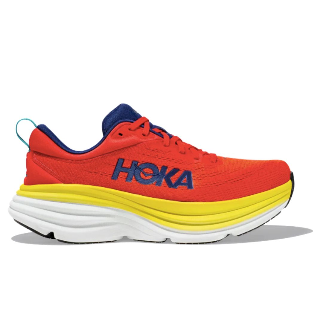 Hoka One One, Bondi 8, Men, Red Alert / Flame