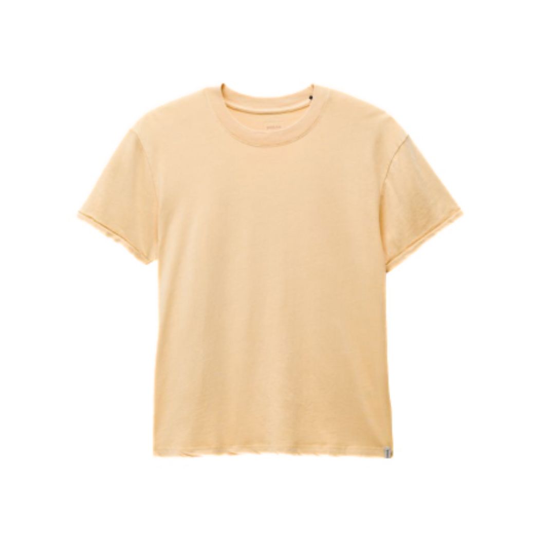 PrAna, Everyday Vintage-Washed Short Sleeve Tee, Women, Sun Kissed (700)