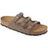 Birkenstock, Florida Soft Footbed Oiled Leather Wide Width, Women, Tobacco Brown