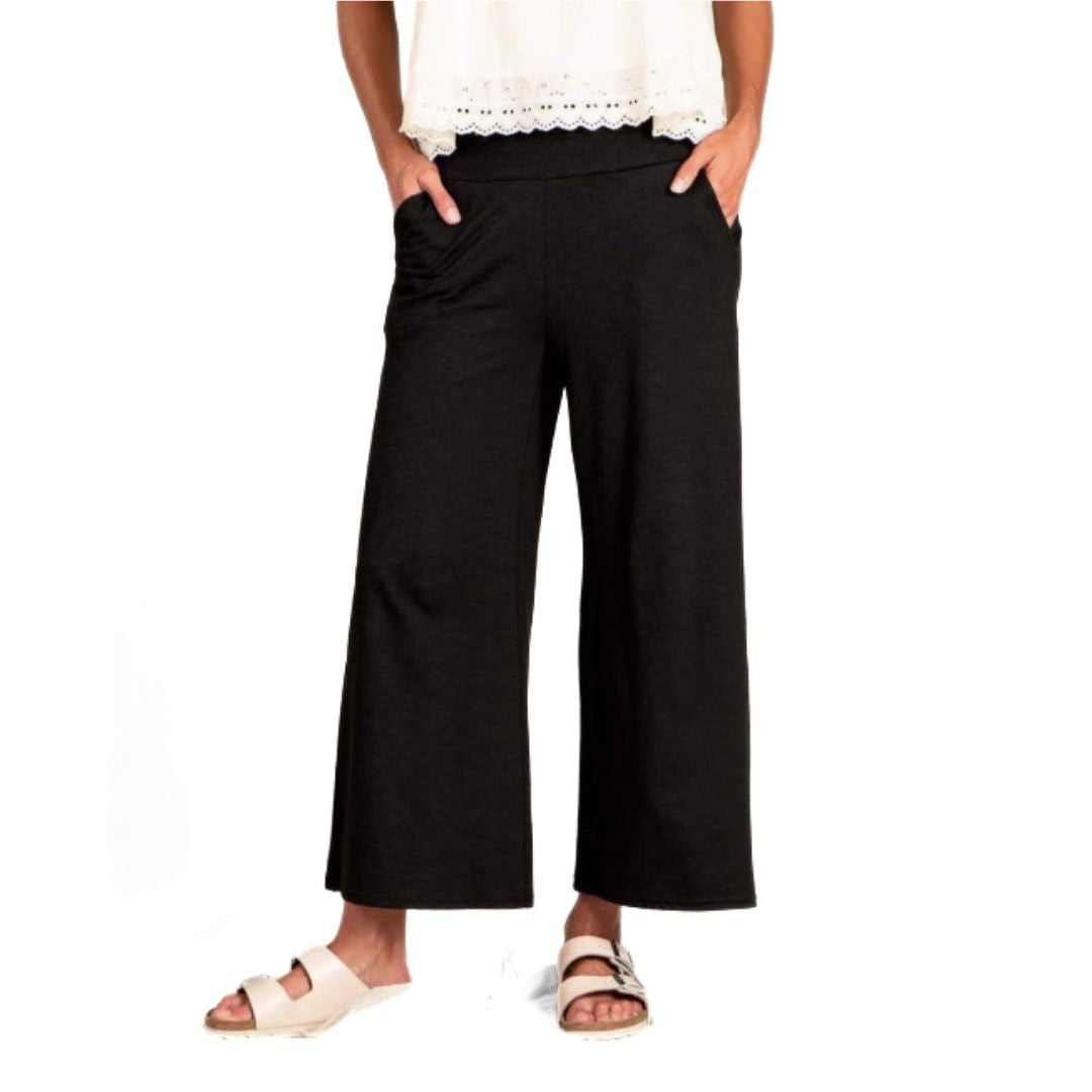 Toad & Co, Chaka Wide Leg Pant (25" Inseam), Women, Black