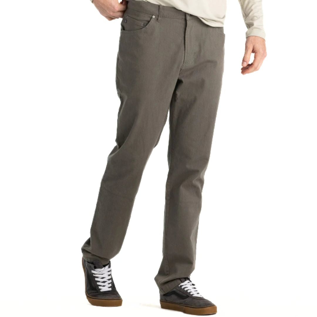 Free Fly, Stretch Canvas 5 Pocket Pant 32", Men, Smokey Olive