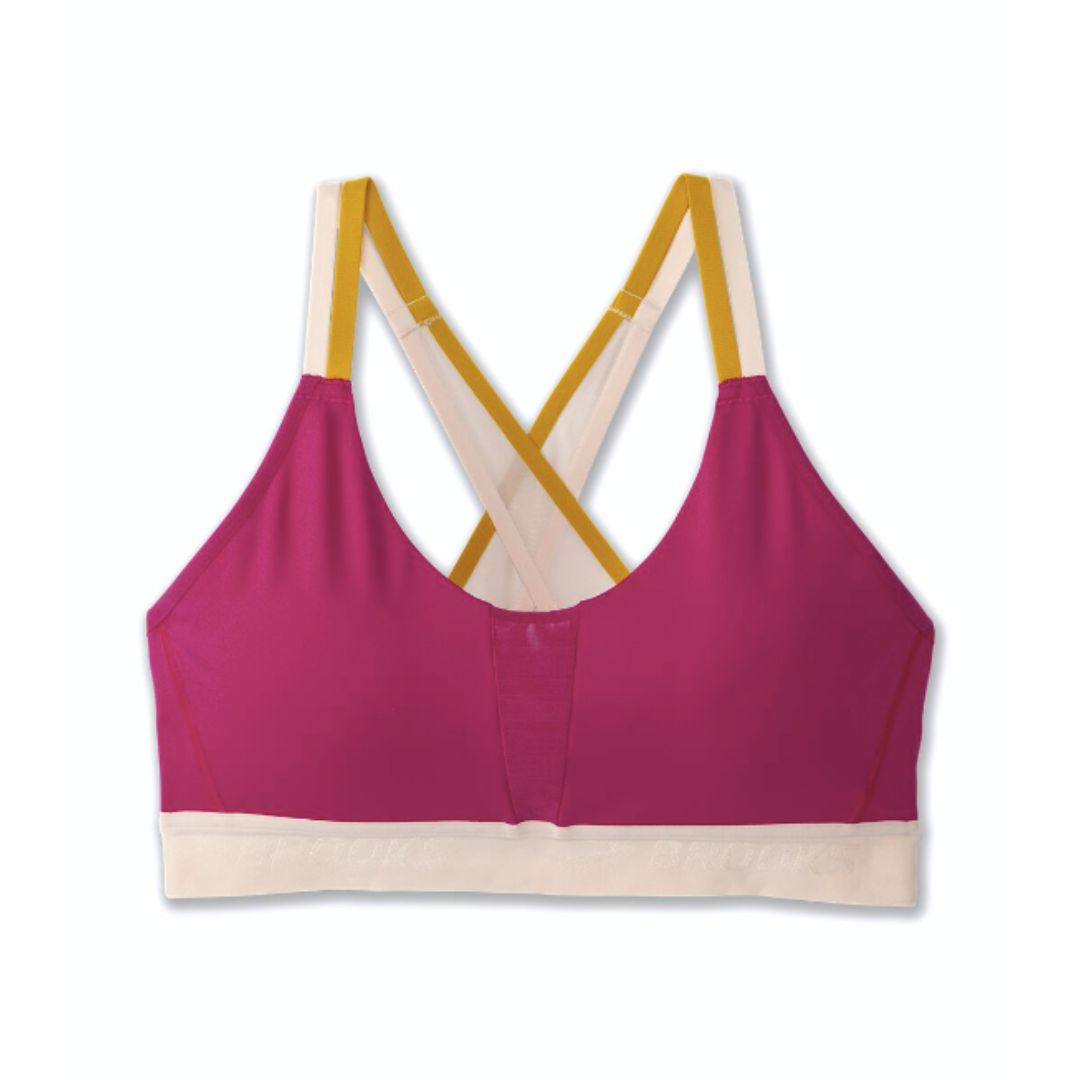 Brooks, Drive Plunge Run Bra 2.0, Women, Mauve/Sand/Sundial (615)