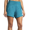 Brooks, Chaser 5" Short, Women, Lagoon Speckle Print (347)