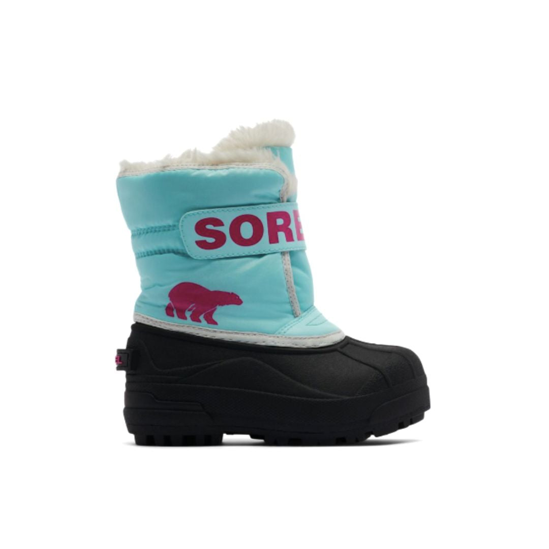 Sorel, Snow Commander™ Boot, Kids, Ocean Surf/Cactus Pink (428)