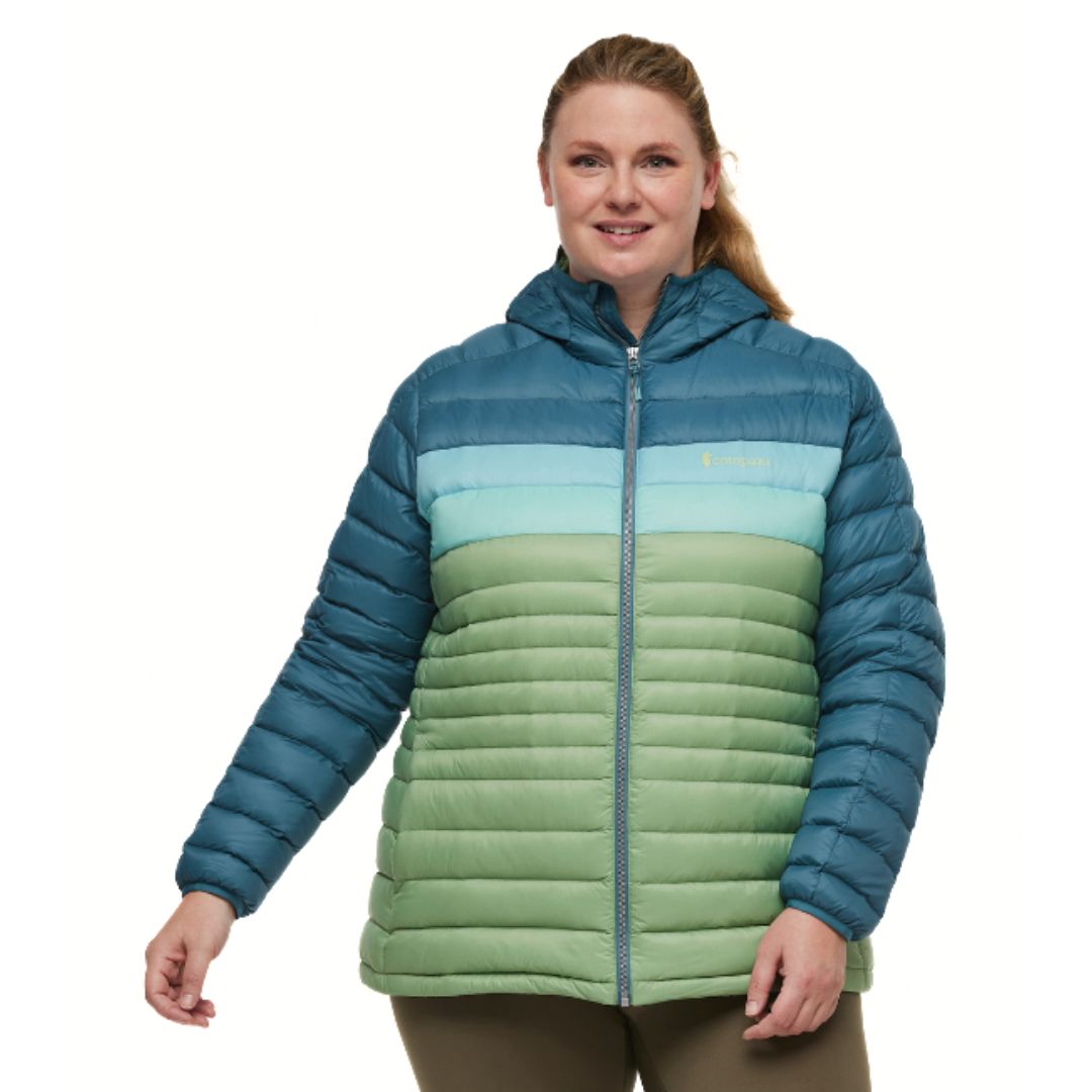 Cotopaxi, Fuego Hooded Down Jacket, Women's, Blue Spruce/Aspen