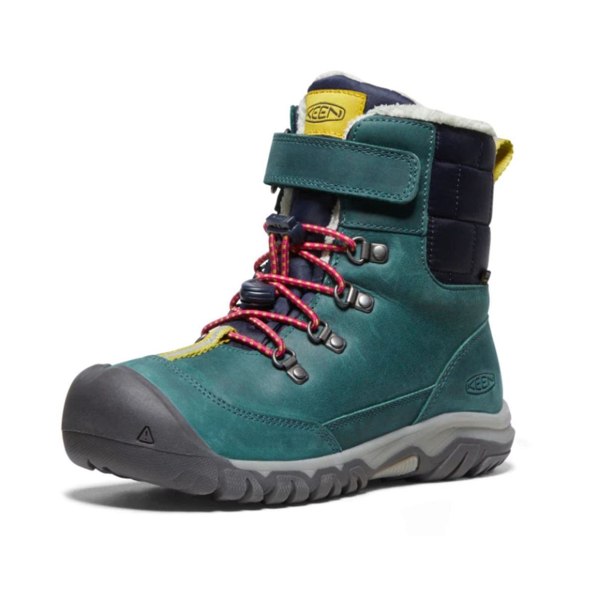 Keen, Kanibou Waterproof Winter Boot, Kids, Deep Lagoon/Jazzy