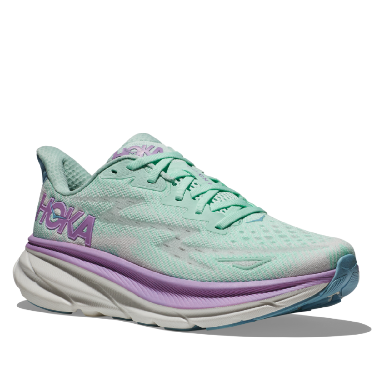 Hoka One One, Clifton 9, Women, Sunlit Ocean/Lilac Mist , SOLM