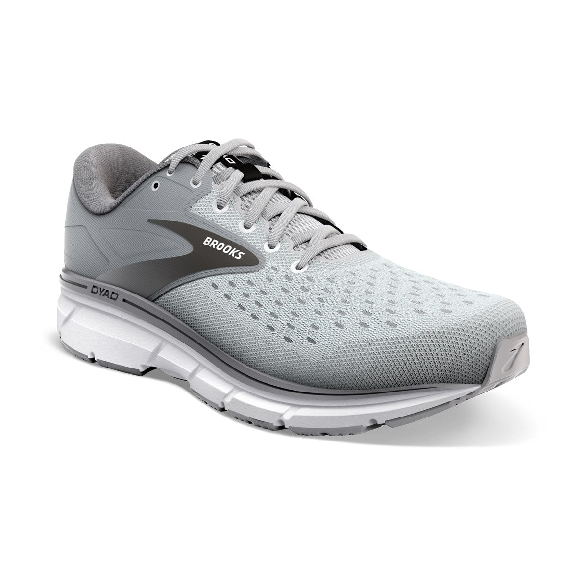 Brooks, Dyad 11 Wide, Men, Grey/Black/White