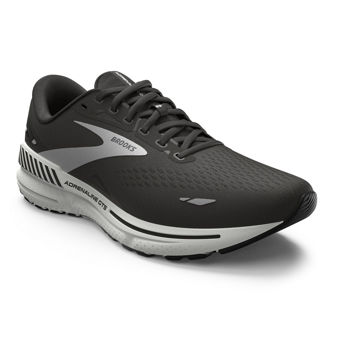 Brooks, Adrenaline GTS 23 Wide, Men, Black/White/Silver, 004