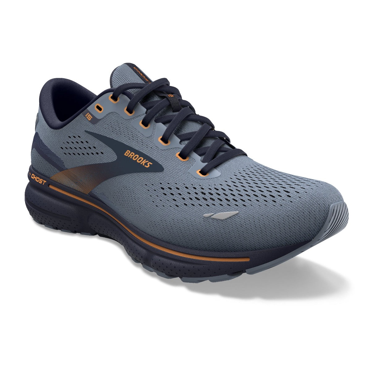 Brooks, Ghost 15, Men, Flintstone/Peacoat/Oak