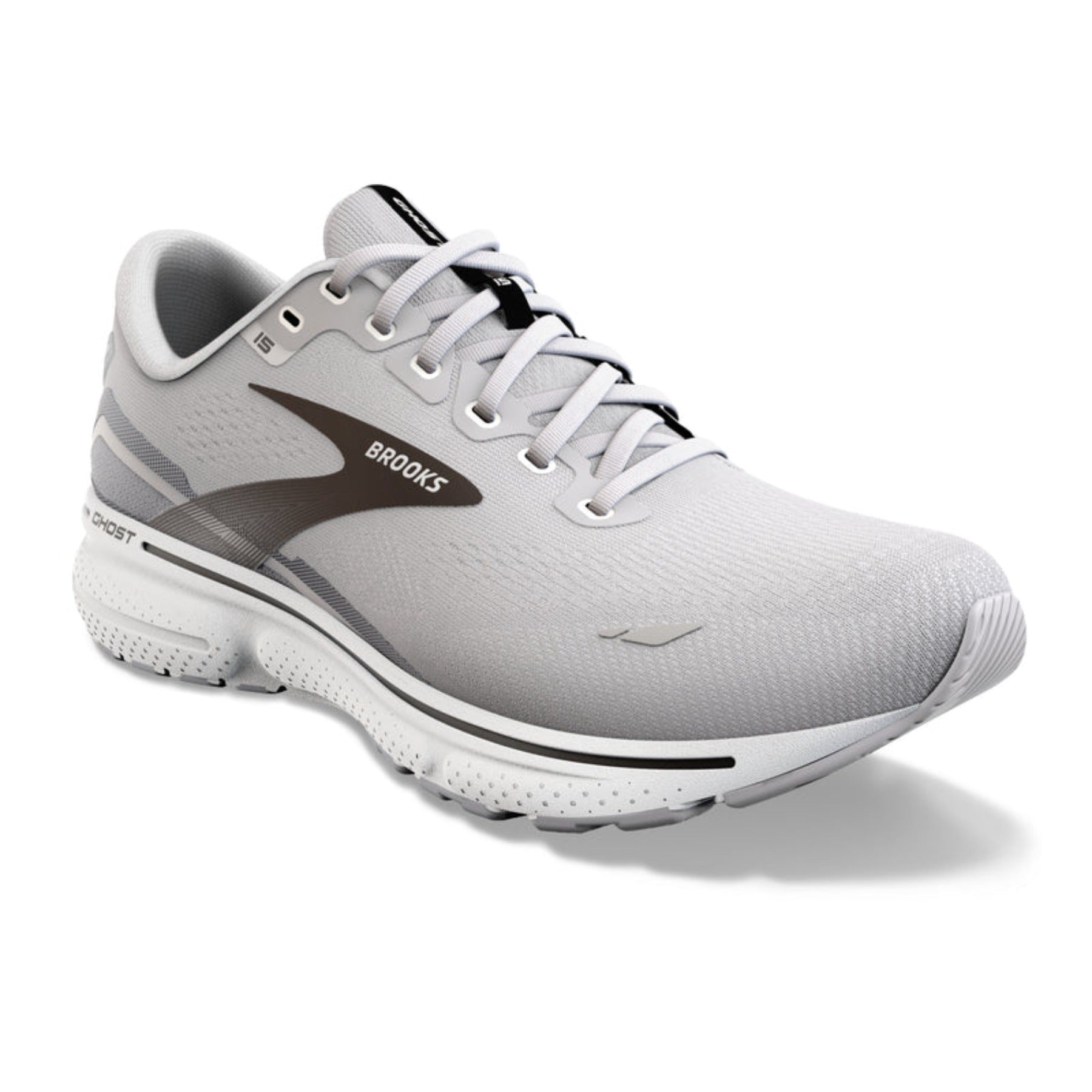 Brooks, Ghost 15 Wide, Men, Alloy/Oyster/Black