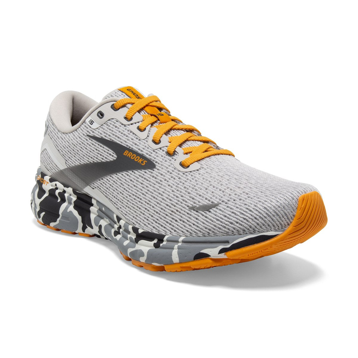 Brooks, Ghost 15, Men, Blanc/Gray/Sunflower