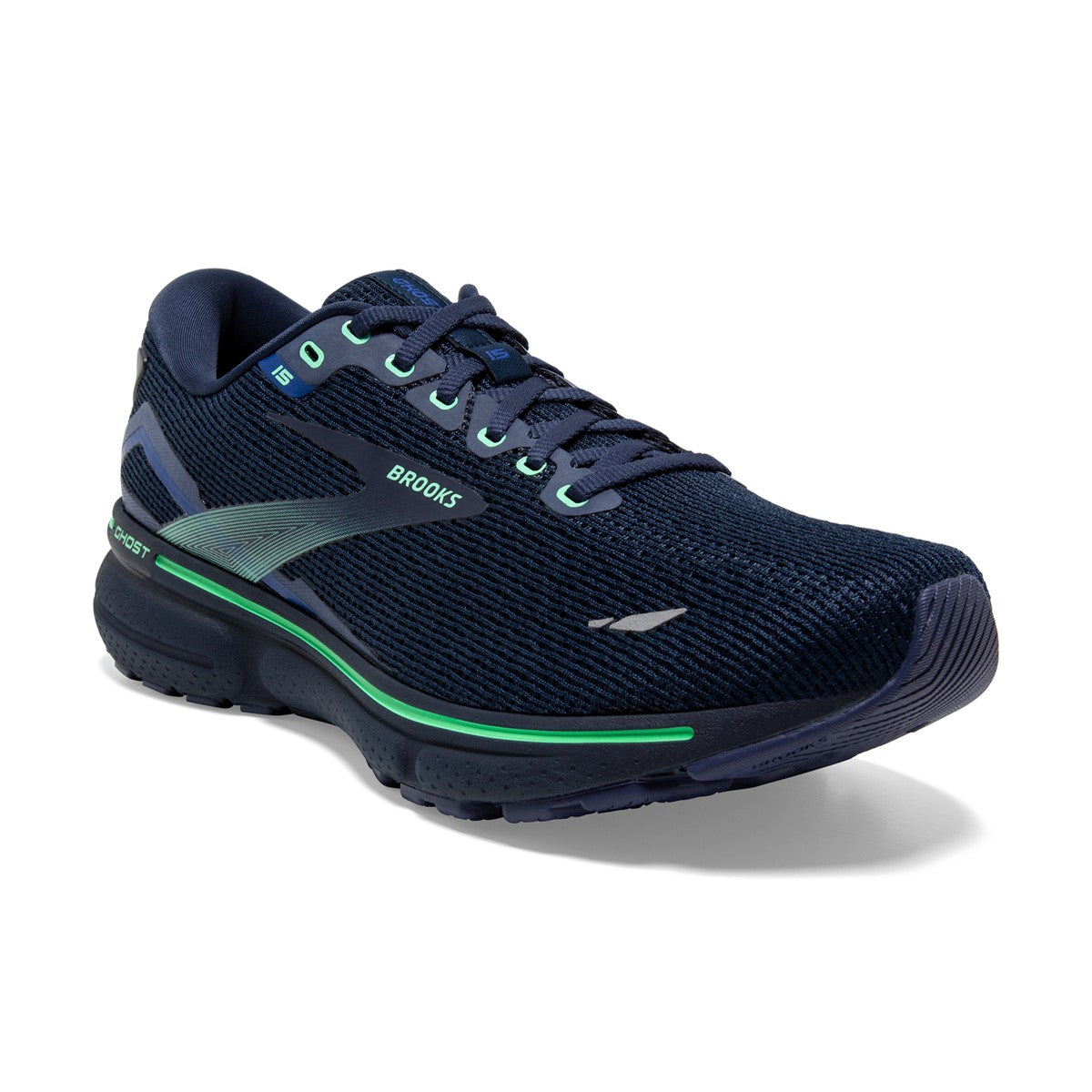 Brooks, Ghost 15, Men, Crown Blue/Black/Green