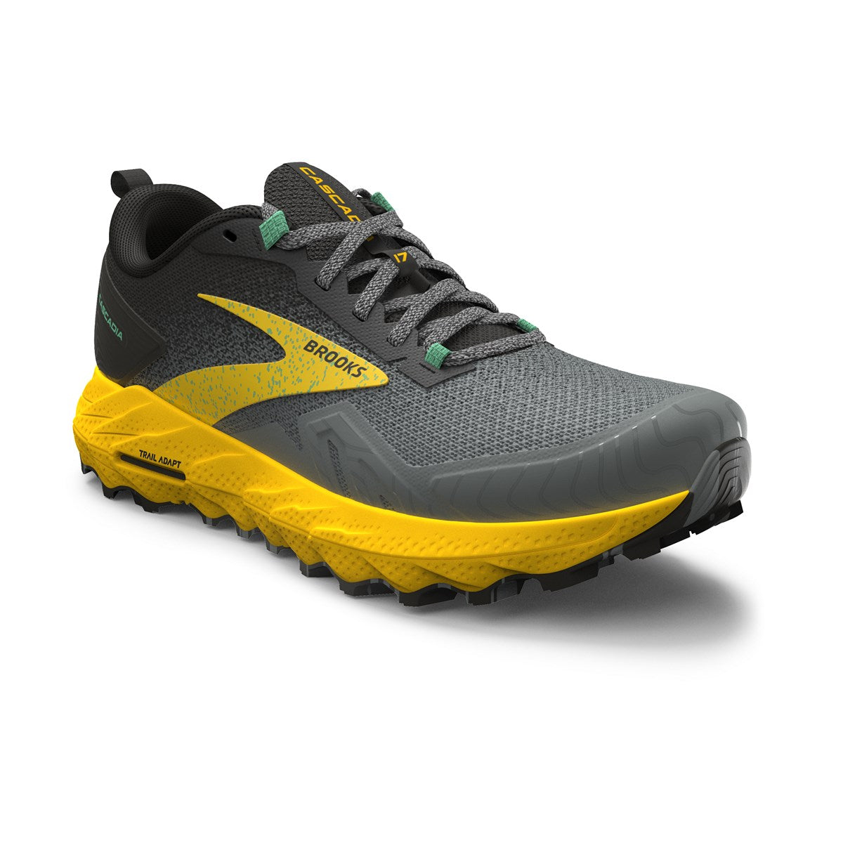 Brooks, Cascadia 17, Men, Lemon Chrome/Sedona Sage