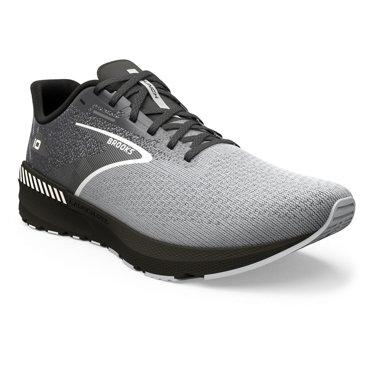 Brooks, Launch GTS 10, Men, Black/Blackened Pearl/White