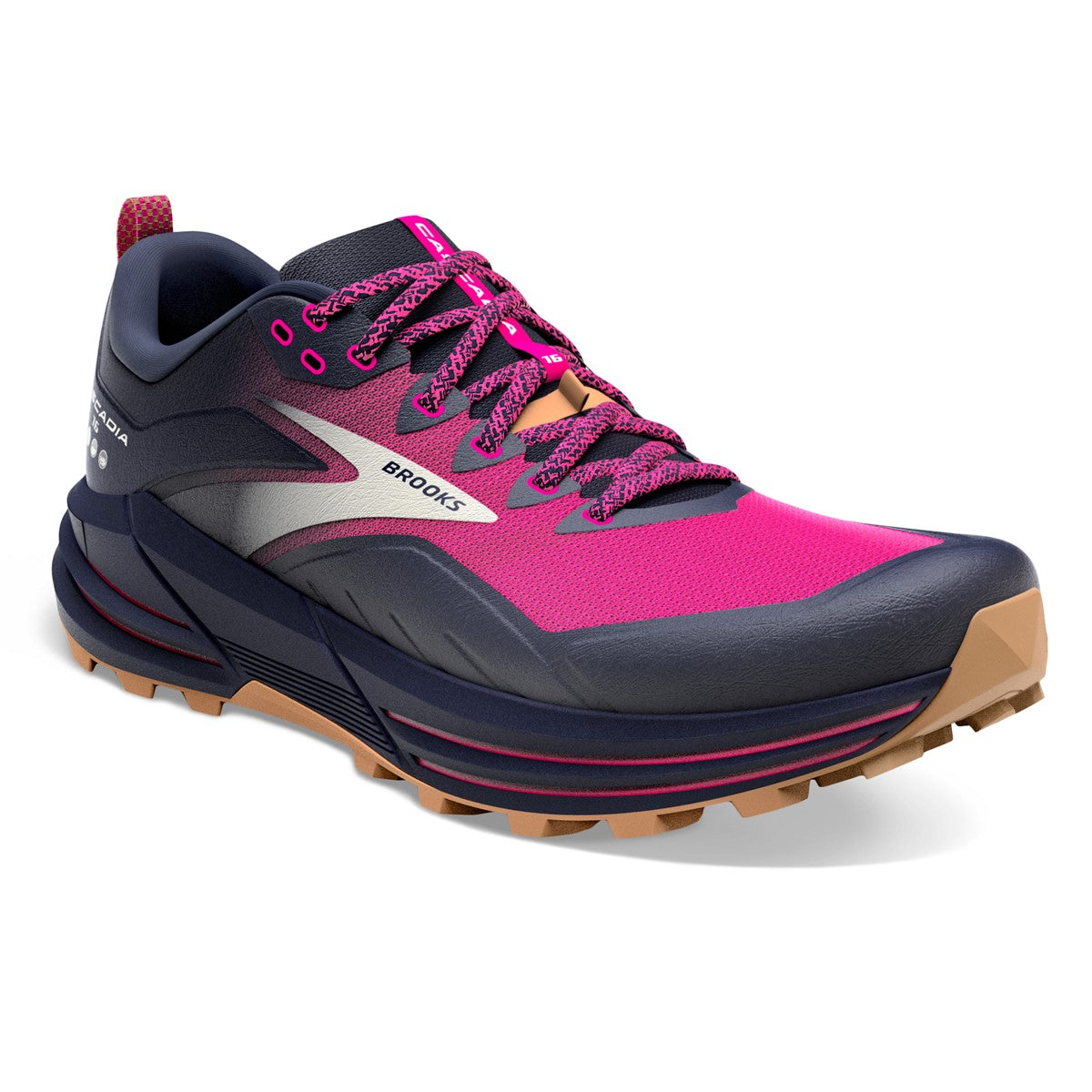 Brooks, Cascadia 16, Women, Peacoat/Pink/Biscuit