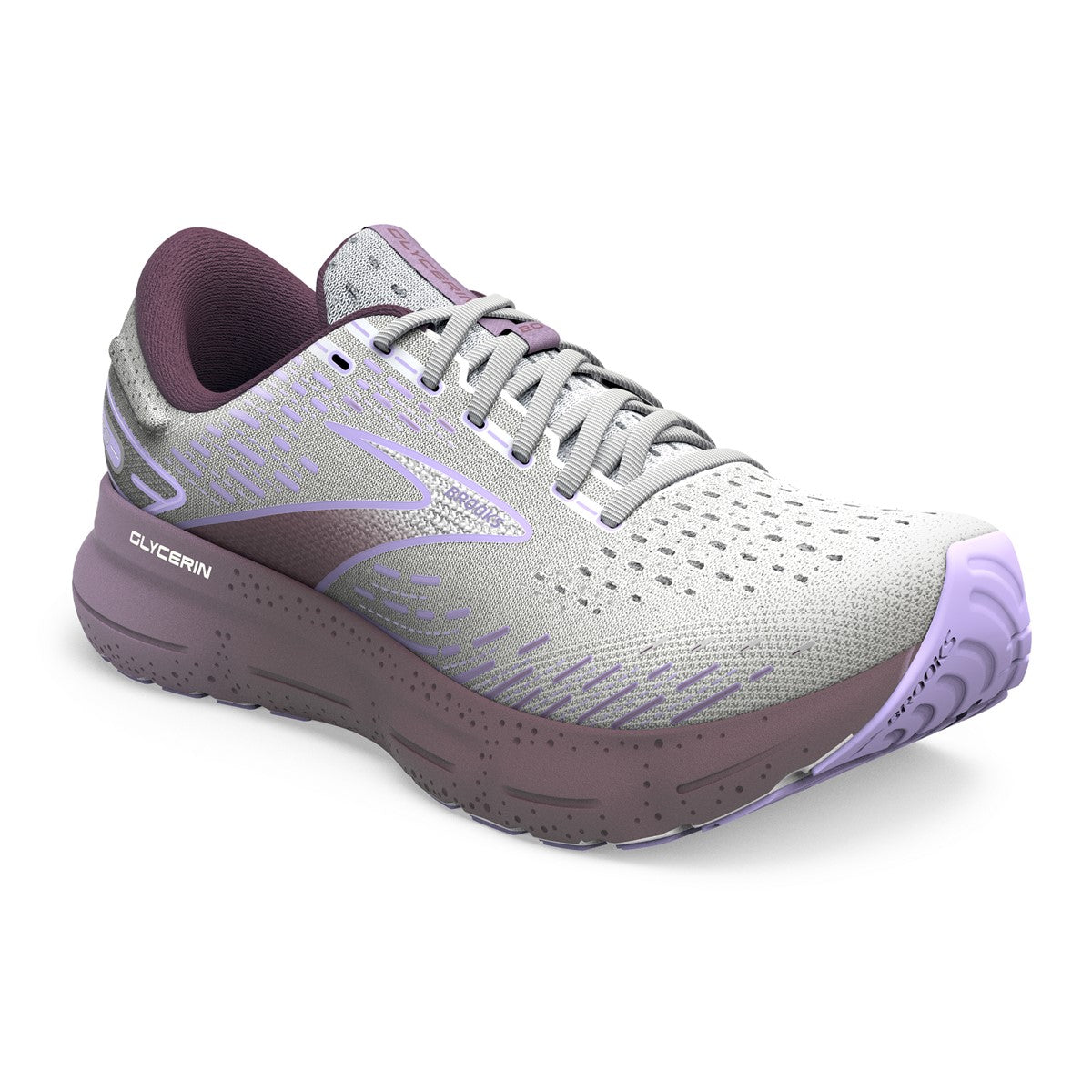 Brooks, Glycerin 20, Women, White/Orchid/Lavender