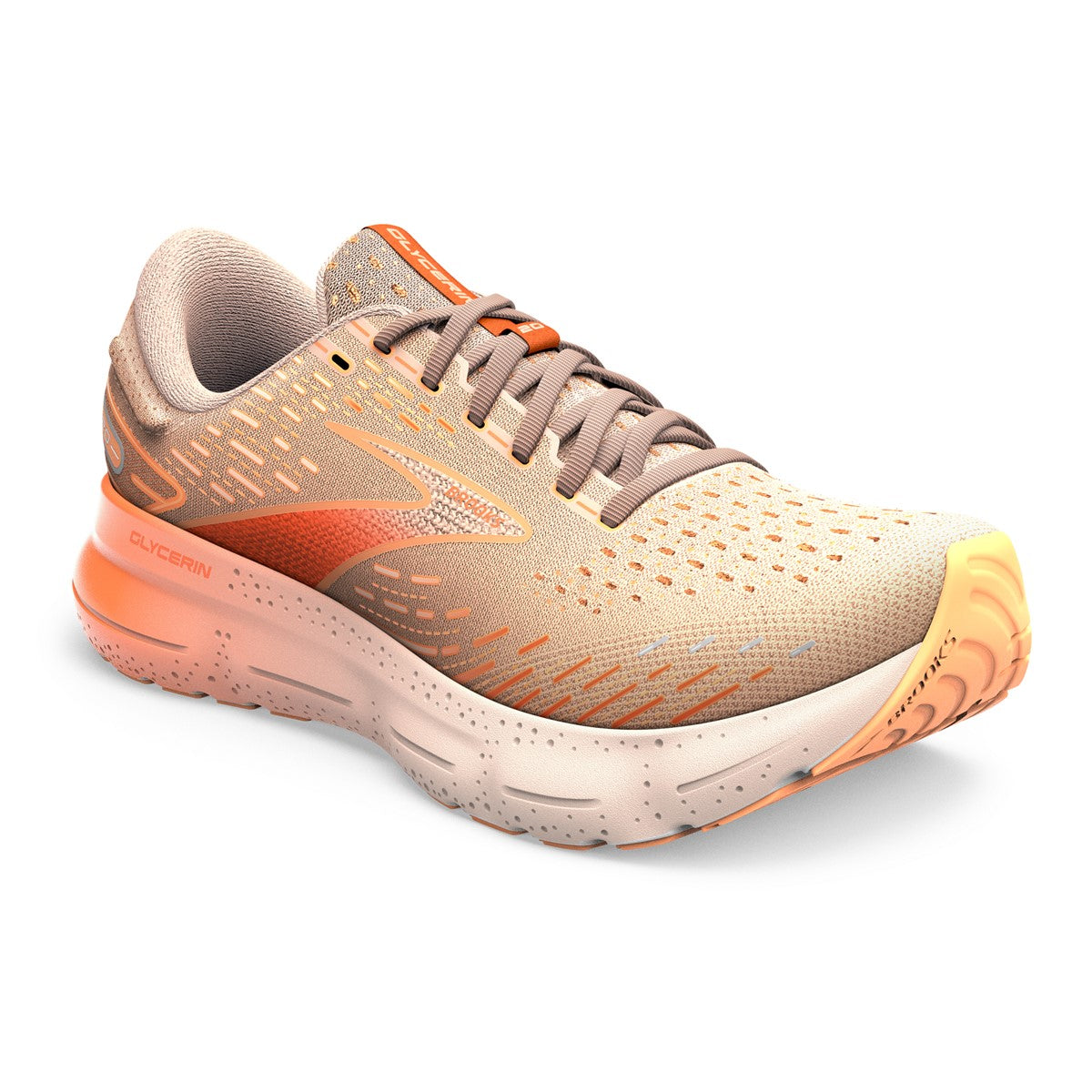 Brooks, Glycerin 20, Women, Peach/Tangerine/Orange