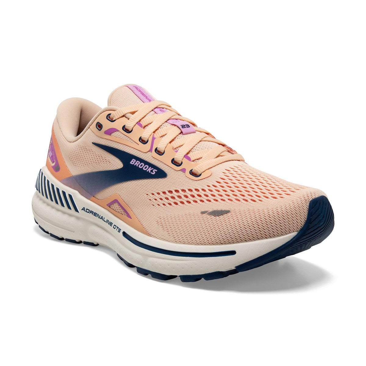 Brooks, Adrenaline GTS 23, Women, Apricot/Estate Blue/Orchid