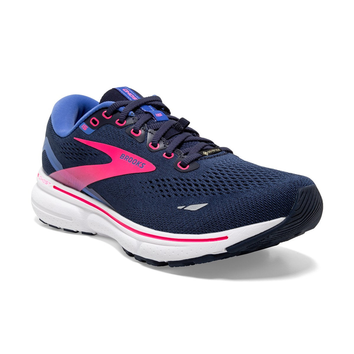 Brooks, Ghost 15 GTX, Women, Peacoat/Blue/Pink