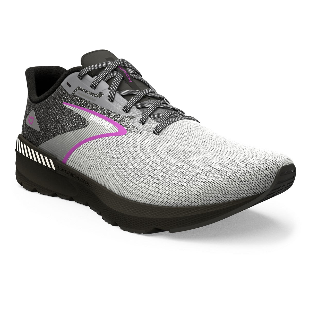 Brooks, Launch GTS 10, Women, Black/White/Violet