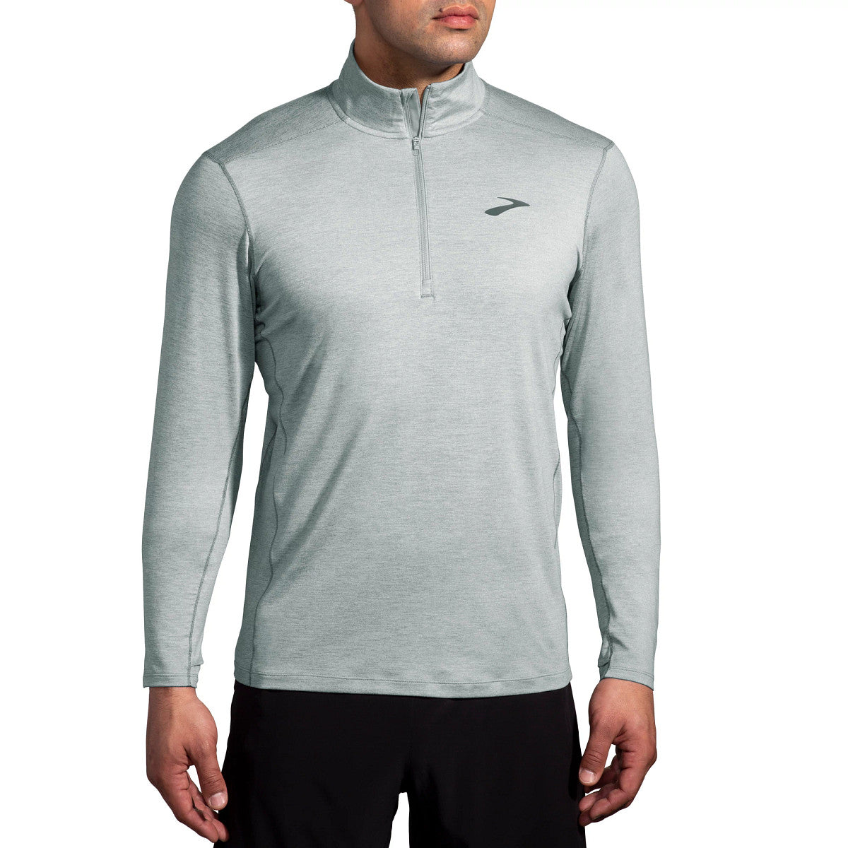 Brooks, Dash 1/2 Zip 2.0, Men's, Heather Stone