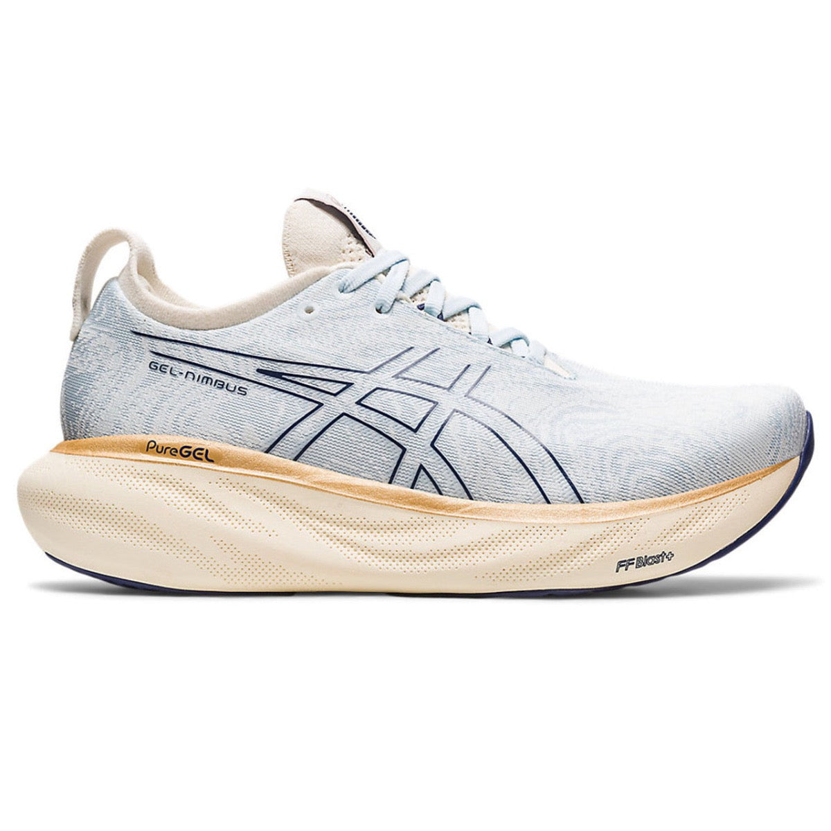 ASICS, GEL-NIMBUS 25® NAGINO, Women's, Sky/Cream