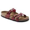 Birkenstock, Franca Oiled Leather Medium Width, Women, Fire Red