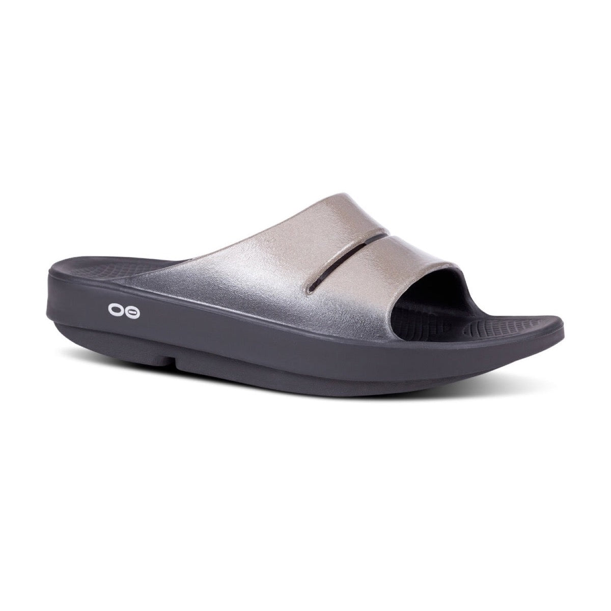 OOFOS, Ooahh Luxe Slide Sandal, Women, Latte