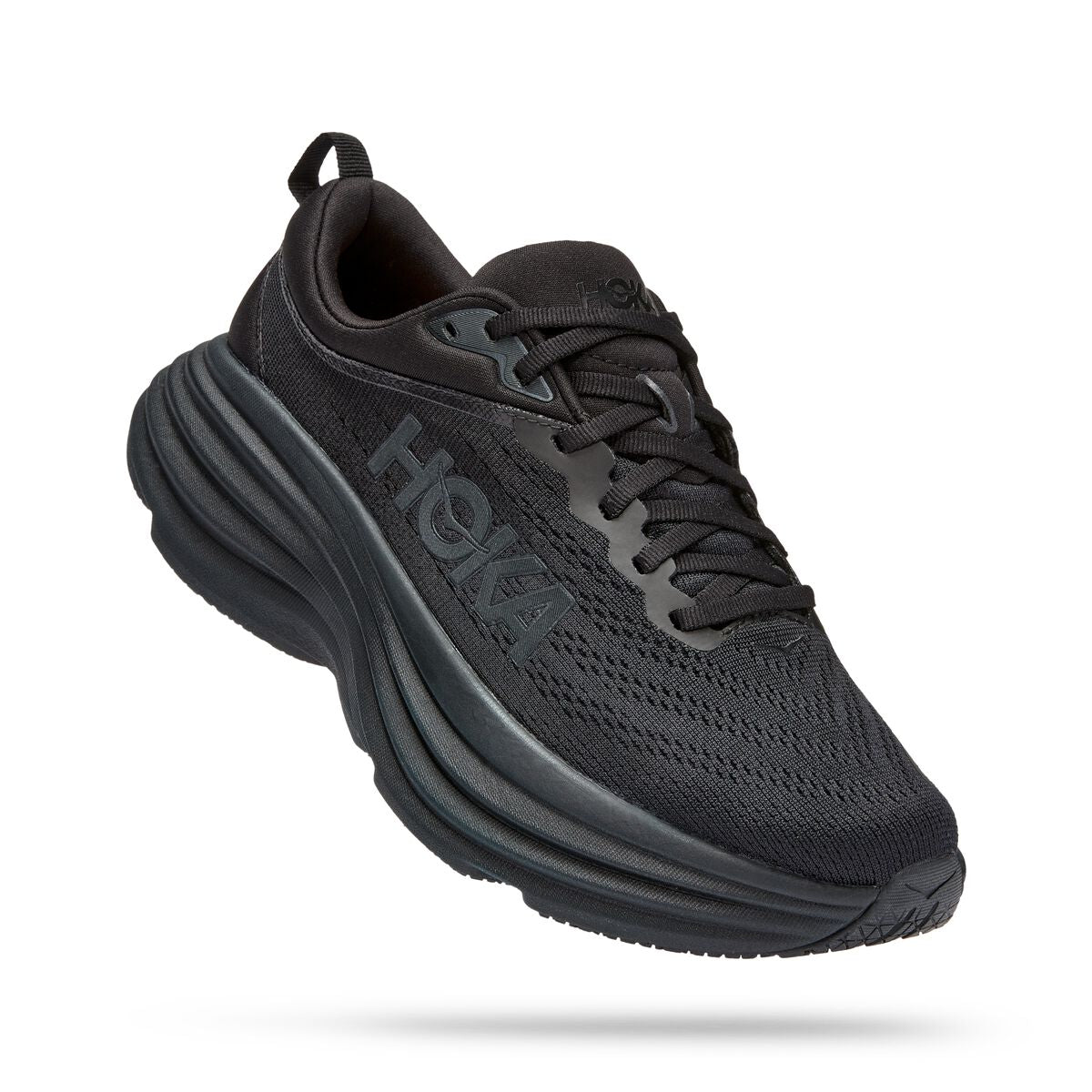 Hoka One One, Bondi 8 Wide, Women, Black / Black