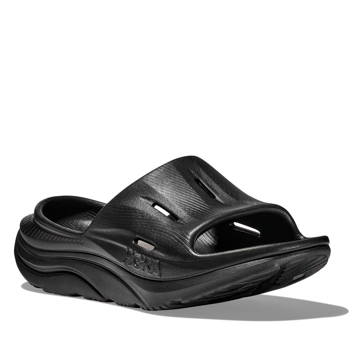 Hoka One One, ORA Recovery Slide 3, Unisex, Black / Black 