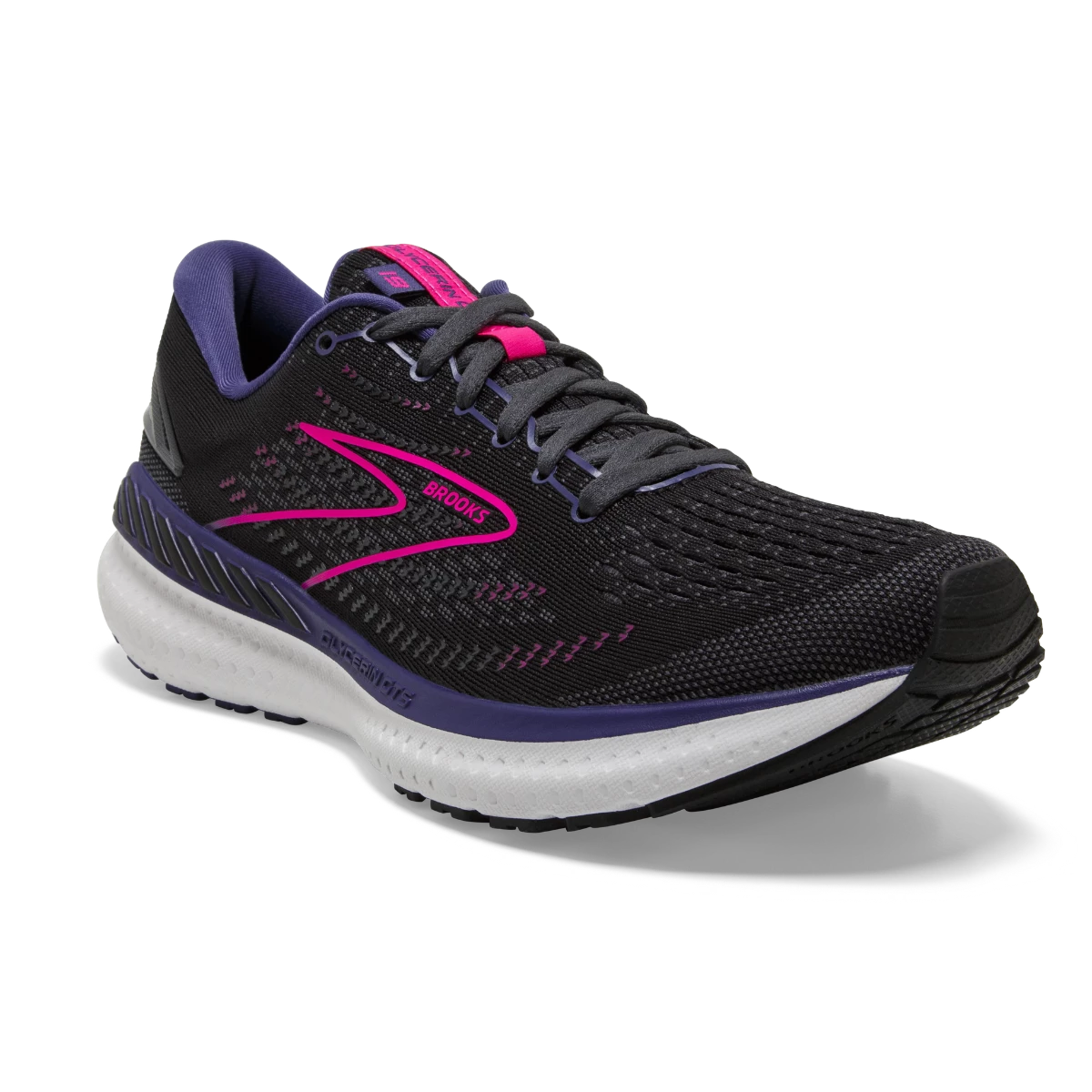 Brooks, Glycerin GTS 19, Women, Black/Ebony/Pink