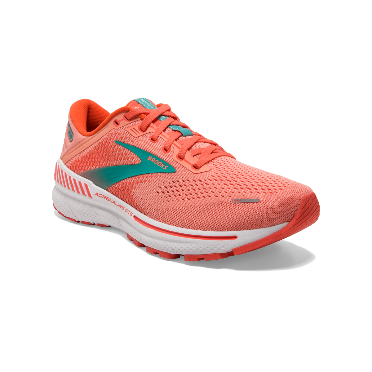 Brooks, Adrenaline GTS 22, Women, Coral/Latigo Bay/White