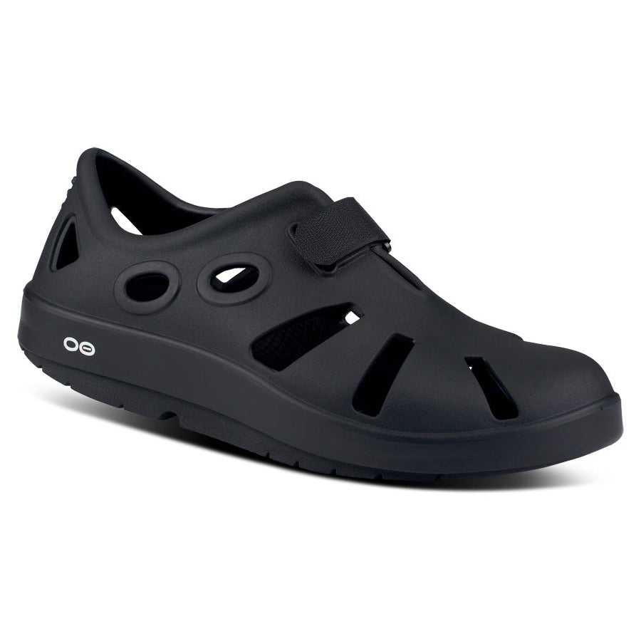 OOfos, OOcandoo Sandal, Unisex, Black 