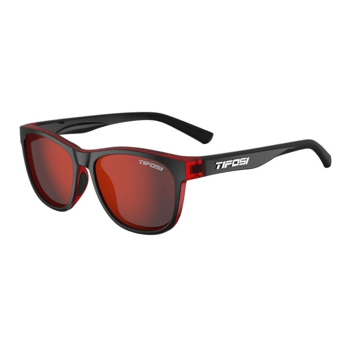 Tifosi Optics, Swank, Unisex, Crimson/Onyx/Smoke Red