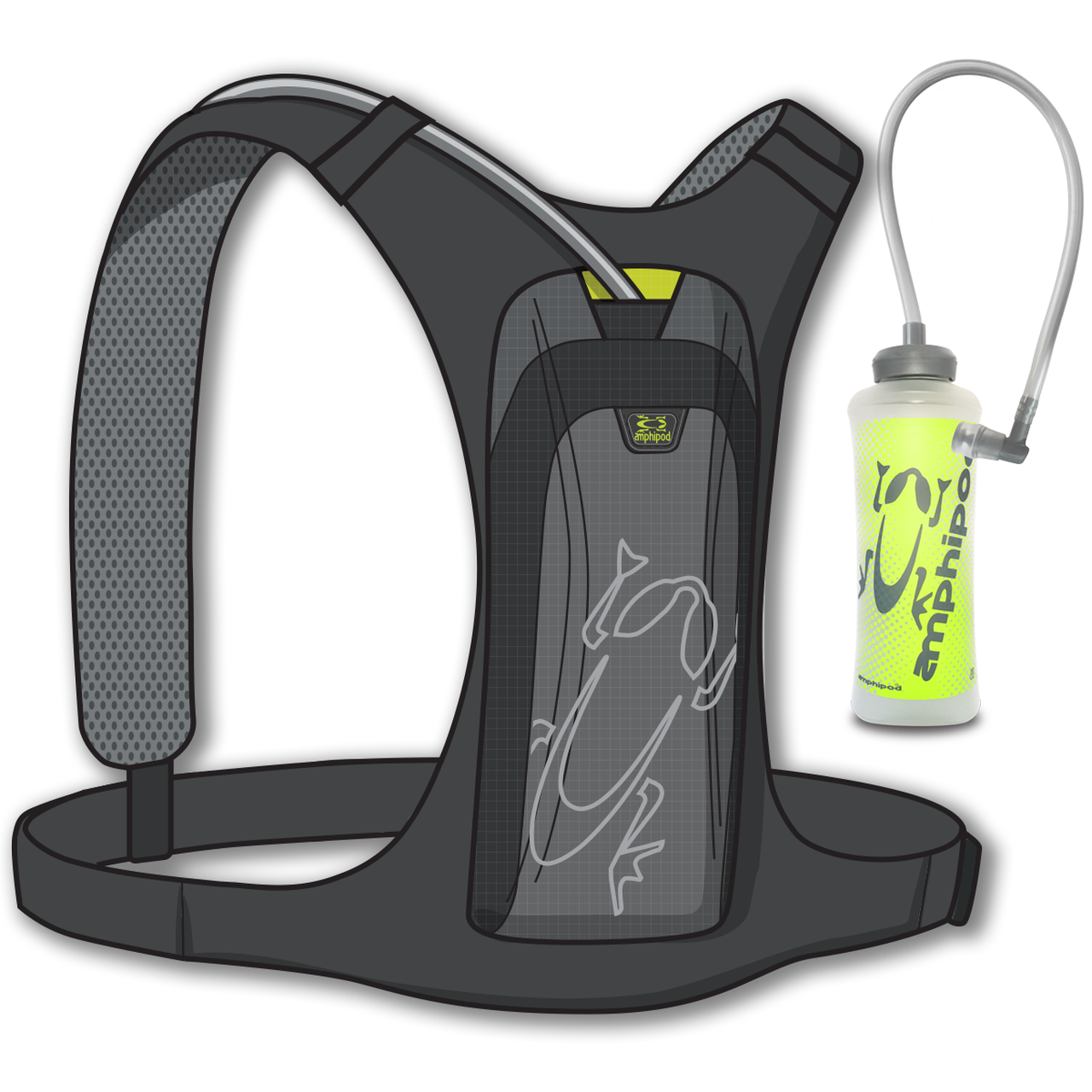 PureRun UltraLight Hydration Vest with 600ML Reservoir