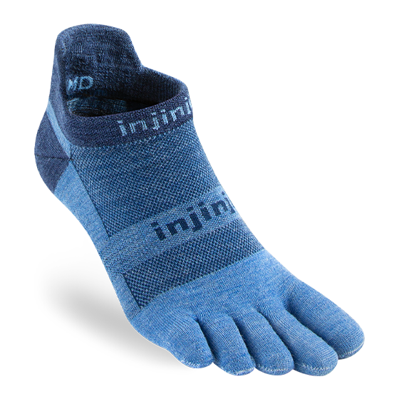 Injinji, Run Lightweight No Show, Unisex, Jean