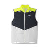 Brooks, Run Visible Insulated Vest, Men, White/Asphalt/Nightlife