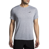 Brooks, Distance Short Sleeve 2.0, Men, Heather Ash (087)