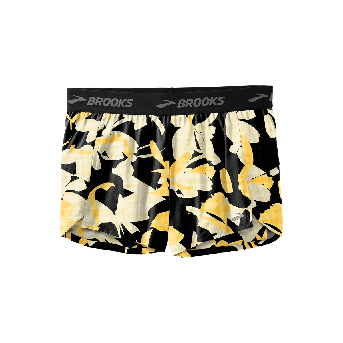 Brooks, Chaser 3" Short, Women, Black/Golden Hour/Floral (060)